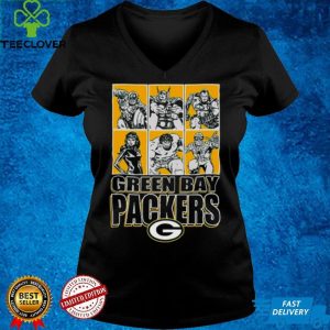 Green Bay Packers Disney Marvel Avengers Line Up shirt