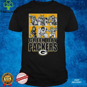 Green Bay Packers Disney Marvel Avengers Line Up shirt