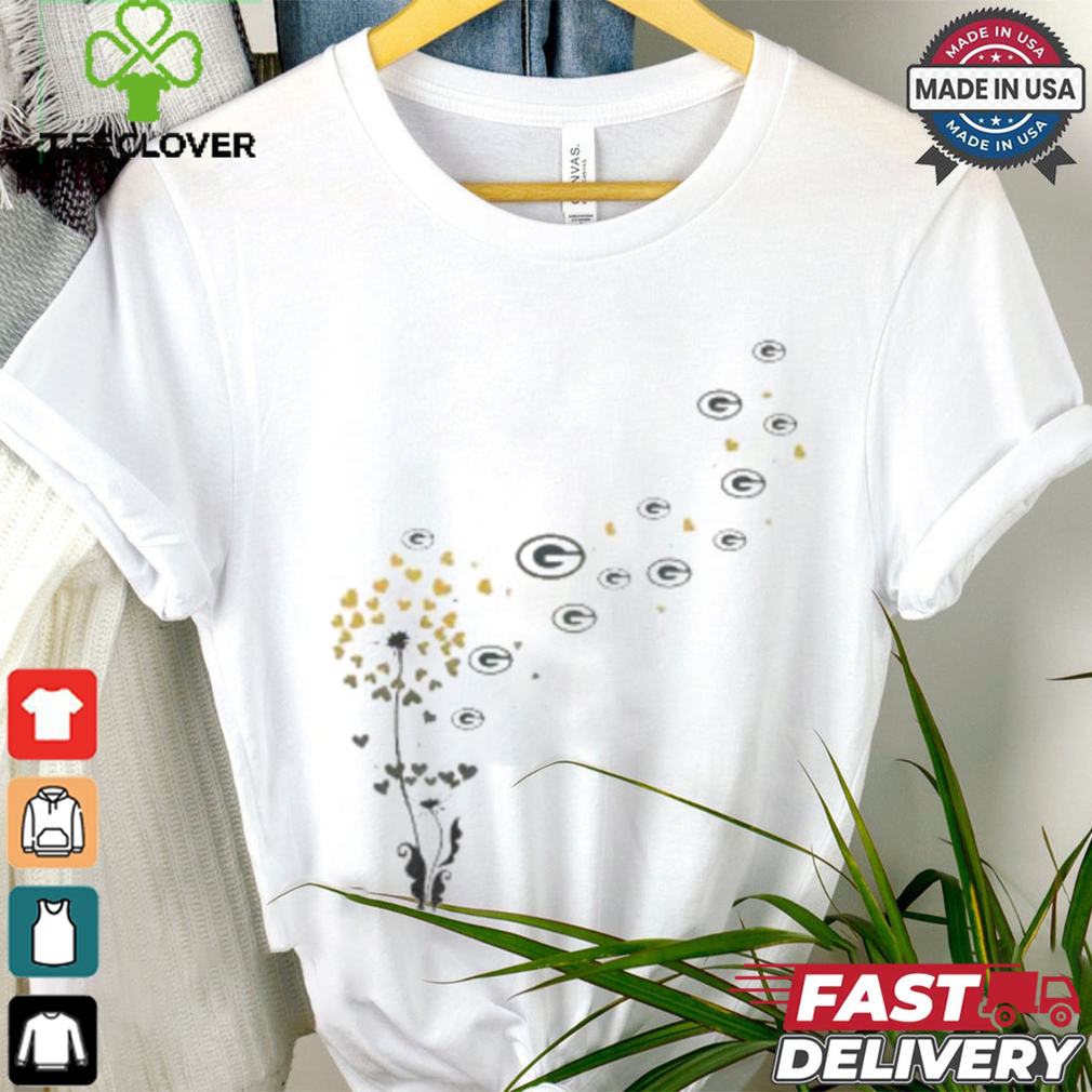 Green Bay Packers Floral Dandelion Shirt Green Bay Packers Floral Dandelion Shirt
