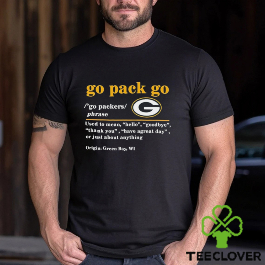 2019 Go Pack Go Green Bay Packers Logo shirt, tank top