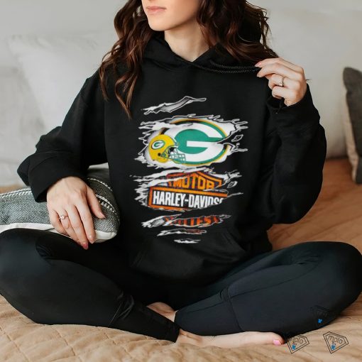 Green Bay Packers Harley Davidson scratch hoodie, sweater, longsleeve, shirt v-neck, t-shirt