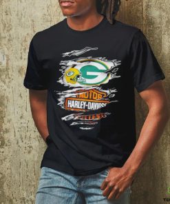 Green Bay Packers Harley Davidson scratch hoodie, sweater, longsleeve, shirt v-neck, t-shirt