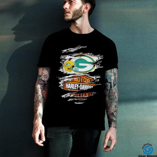 Green Bay Packers Harley Davidson scratch hoodie, sweater, longsleeve, shirt v-neck, t-shirt