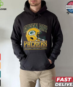Green Bay Packers Helmet Garment Dyed Heavyweight T Shirt