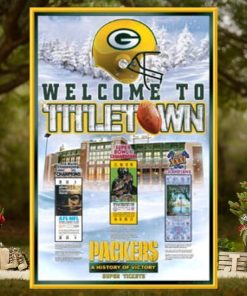 Green Bay Packers History Of Victory First Three Super Bowl Championships Poster