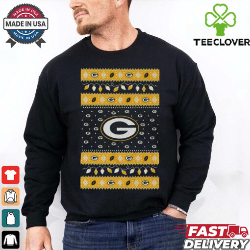 Green Bay Packers Holiday Lights Sweater T Shirt