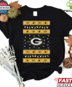 Green Bay Packers Holiday Lights Sweater T Shirt