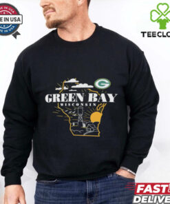 Green Bay Packers Hometown landscape Wisconsin State map shirt