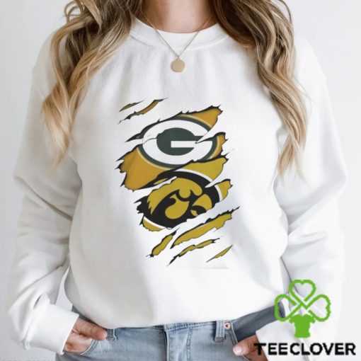 Green Bay Packers Iowa Hawkeyes Football Logo Shirt