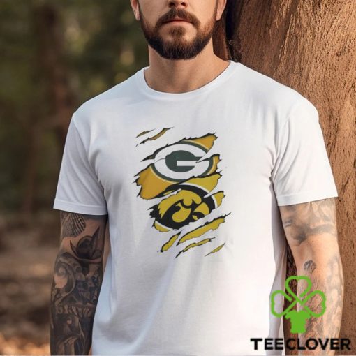 Green Bay Packers Iowa Hawkeyes Football Logo Shirt