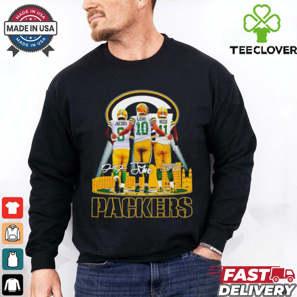 Green Bay Packers Jacobs Love and Reed Signatures shirt Green Bay Packers Jacobs Love and Reed Signatures shirt