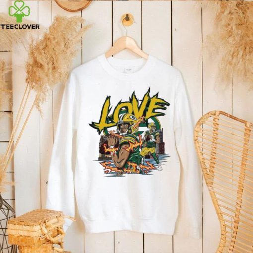 Green Bay Packers Jordan Love fire hoodie, sweater, longsleeve, shirt v-neck, t-shirt