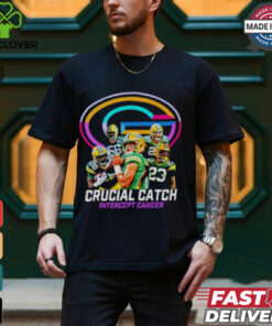 Green Bay Packers Key Catch Against Cancer NFL Shirt