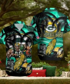 Green Bay Packers Mascot Design NFL Hawaiian Shirt, Green Bay Packers Fan Shirt for Sale