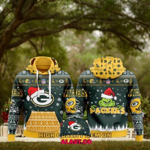 Green Bay Packers Merry Christmas Ugly Hoodie Sweatshirt