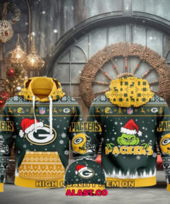 Green Bay Packers Merry Christmas Ugly Hoodie Sweatshirt