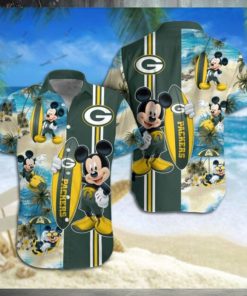 Green Bay Packers Mickey Mouse Hawaiian Shirt