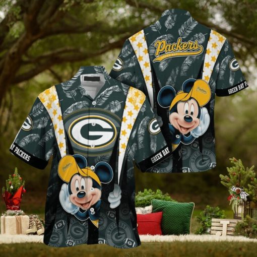 Green Bay Packers Mickey Mouse NFL Hawaiian Shirt