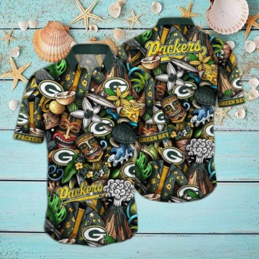 Green Bay Packers NFL Flower Hawaii Shirt And Tshirt For Fans, Custom Summer Football Shirts NA4989
