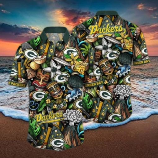 Green Bay Packers NFL Flower Hawaii Shirt And Tshirt For Fans, Custom Summer Football Shirts NA4989