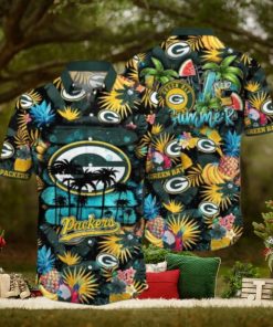 Green Bay Packers NFL Flower Hawaiian Shirt, Packers Merchandise