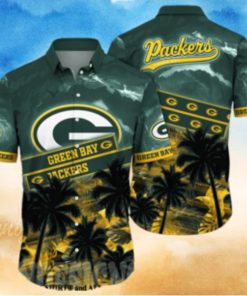 Green Bay Packers NFL Flower Tropical All Over Print Hawaiian Shirt