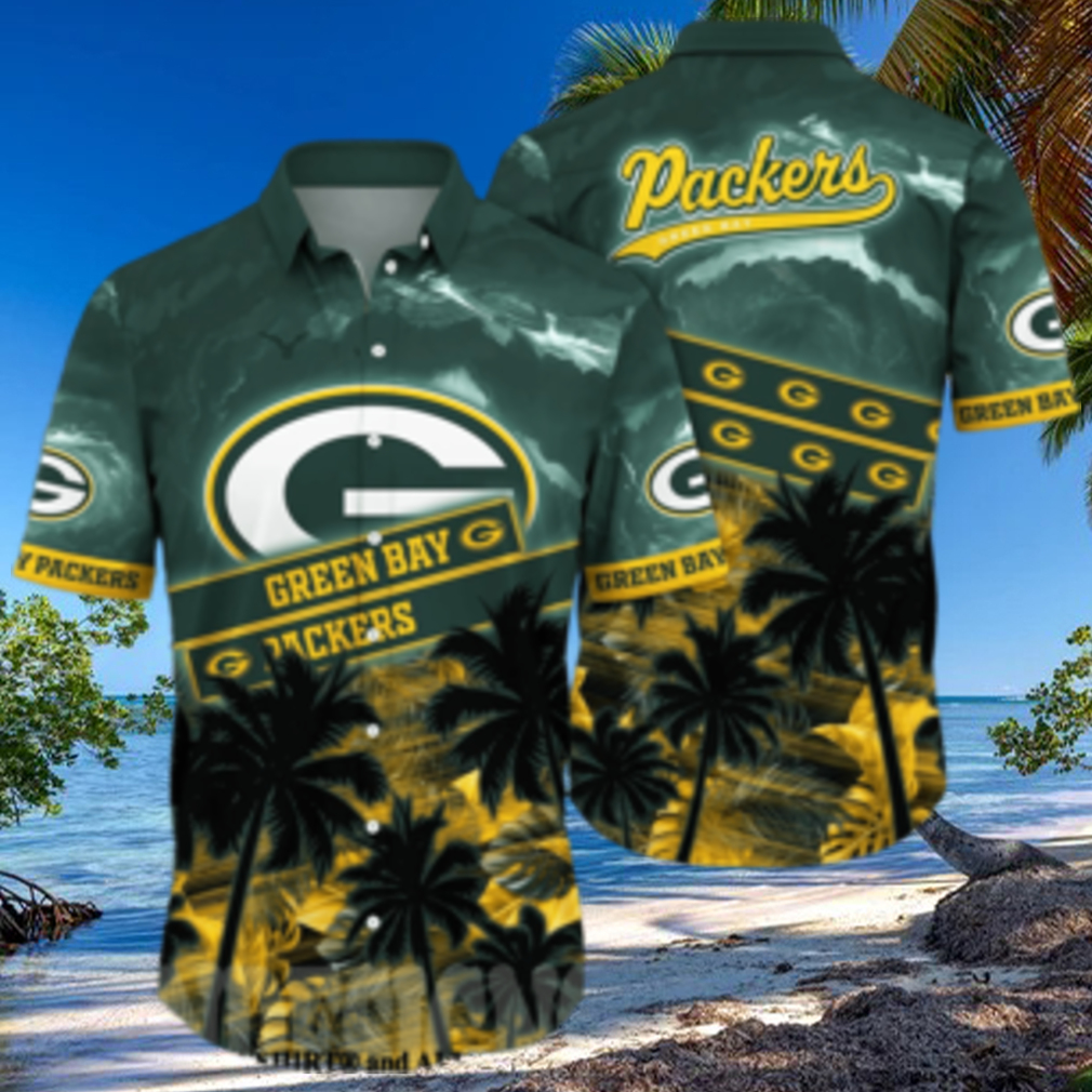 Green Bay Packers NFL Flower Tropical All Over Print Hawaiian Shirt Green Bay Packers NFL Flower Tropical All Over Print Hawaiian Shirt