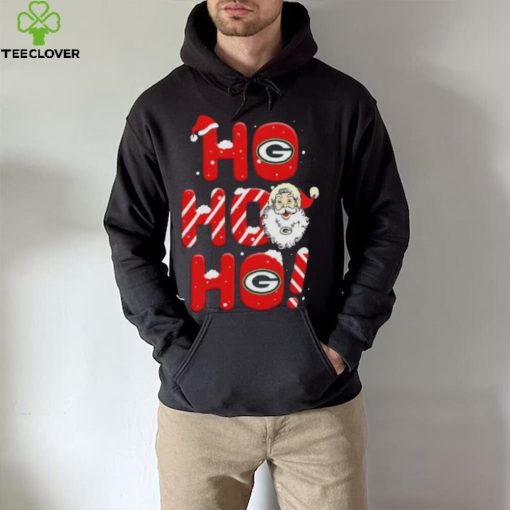Green Bay Packers NFL Football Ho Ho Ho Santa Claus Merry Christmas Shirt