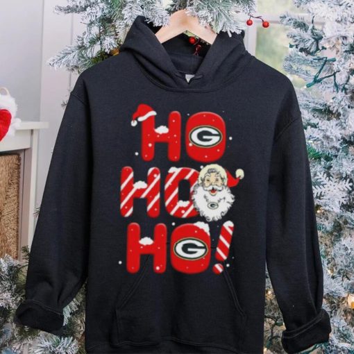 Green Bay Packers NFL Football Ho Ho Ho Santa Claus Merry Christmas Shirt