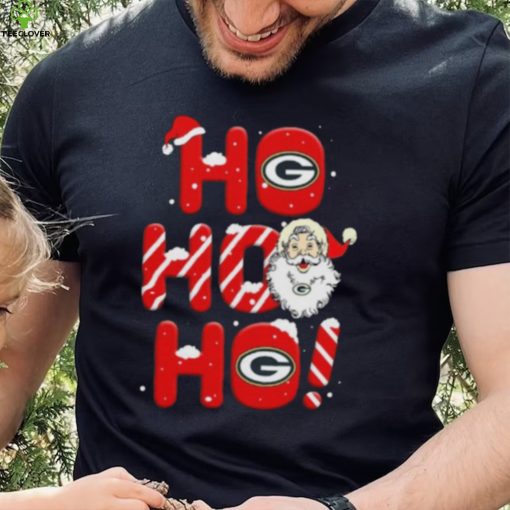 Green Bay Packers NFL Football Ho Ho Ho Santa Claus Merry Christmas Shirt