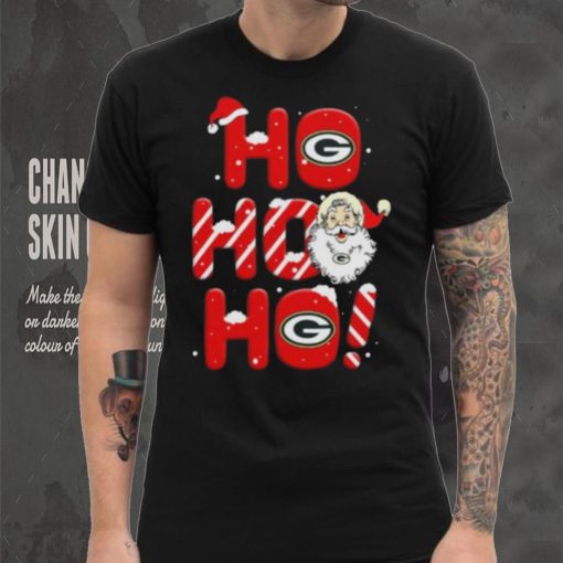Green Bay Packers NFL Football Ho Ho Ho Santa Claus Merry Christmas Shirt