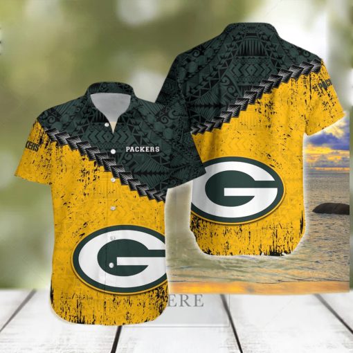 Green Bay Packers NFL Polynesian Tattoo Hawaiian Shirt T35jkBW5T