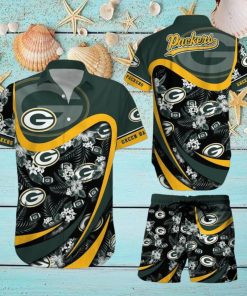 Green Bay Packers NFL SAS Tropical Pattern Hawaiian Shirt And Short For Men Women Gift Sport Summer beach