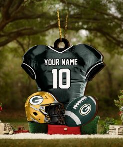 Green Bay Packers NFL Sport Ornament Custom Name And Number