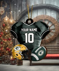 Green Bay Packers NFL Sport Ornament Custom Name And Number