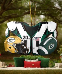 Green Bay Packers NFL Sport Ornament Custom Your Name And Number