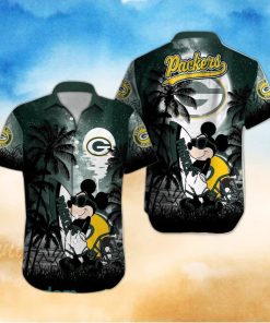 Green Bay Packers NFL Team Logo Baby Yoda Hawaiian Shirt