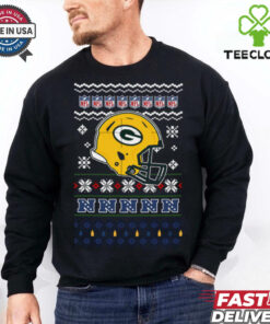 Green Bay Packers NFL football Christmas helmet shirt