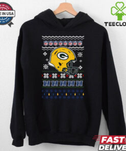 Green Bay Packers NFL football Christmas helmet shirt