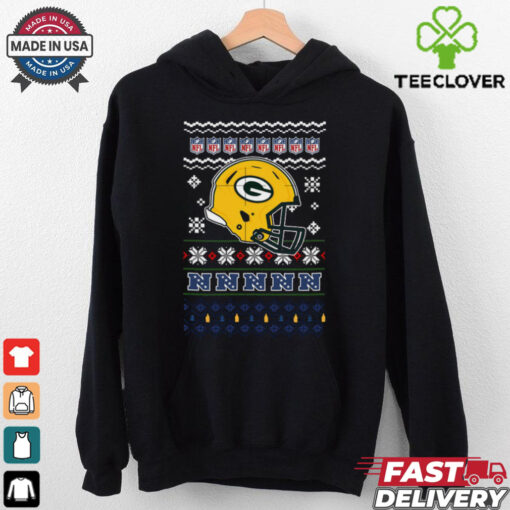 Green Bay Packers NFL football Christmas helmet shirt