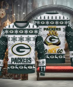 Green Bay Packers Nfl Big Logo White Color Ugly Christmas Sweaters 1 Green Bay Packers Nfl Big Logo White Color Ugly Christmas Sweaters