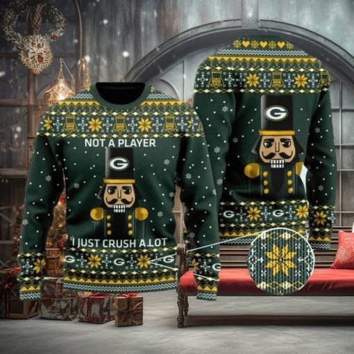 Green Bay Packers Not A Player I Just Crush Alot Ugly Christmas Sweater