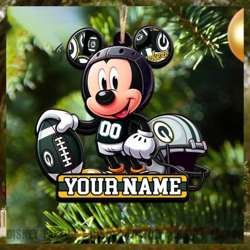 Green Bay Packers Ornaments, Mickey Christmas Decorations, Nfl Football Christmas