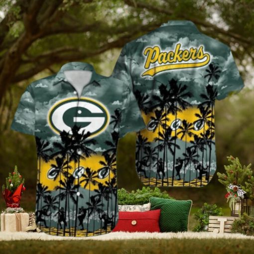 Green Bay Packers Palm Tree Design NFL Hawaiian Shirt, Packers Shirt