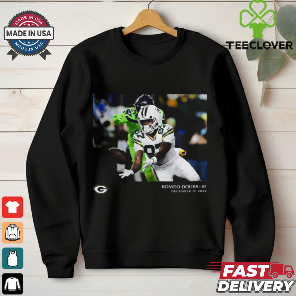 Green Bay Packers Romeo Doubs Black NFL Flash Features Week 15 T Shirt Green Bay Packers Romeo Doubs Black NFL Flash Features Week 15 T Shirt