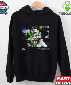 Green Bay Packers Romeo Doubs Black NFL Flash Features Week 15 T Shirt