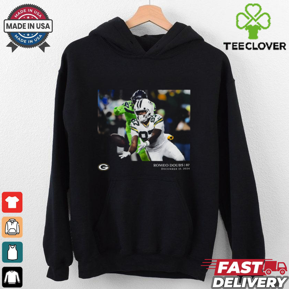 Green Bay Packers Romeo Doubs Black NFL Flash Features Week 15 T Shirt Green Bay Packers Romeo Doubs Black NFL Flash Features Week 15 T Shirt