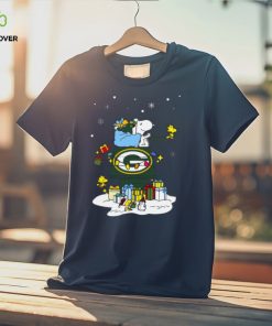 Green Bay Packers Santa Snoopy Wish You A Merry Christmas Shirt