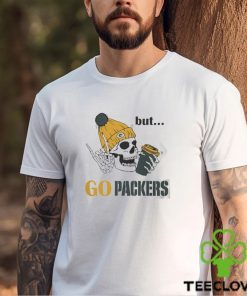 Green Bay Packers Skeleton Dead Inside But Packers Logo Christmas Shirt