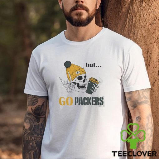 Green Bay Packers Skeleton Dead Inside But Packers Logo Christmas Shirt